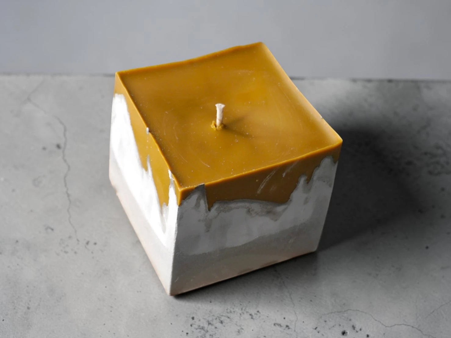 Ceramic pillar candle水泥蠟燭