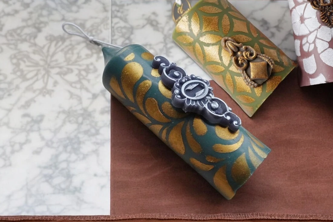 金屬裝飾蠟燭 metallic deco candle
