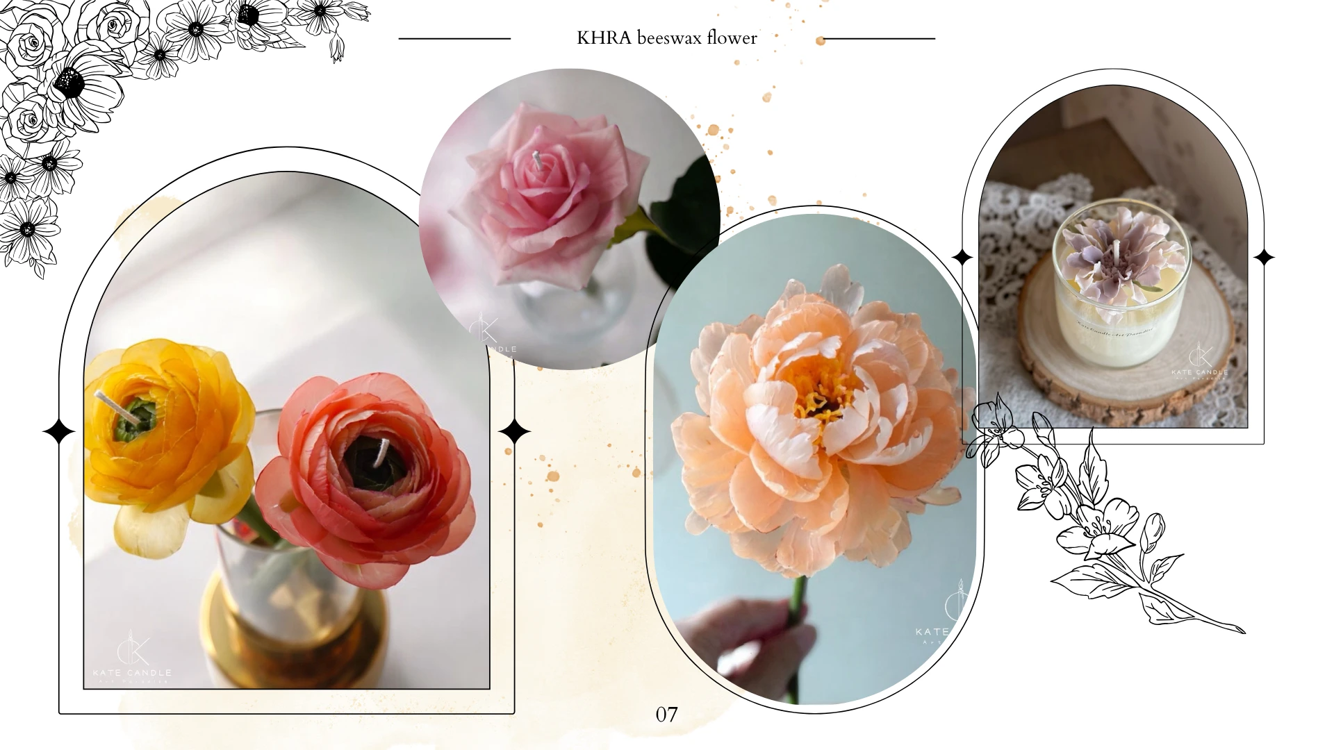 KHRA 韓國蜜蠟花認證課程作品
