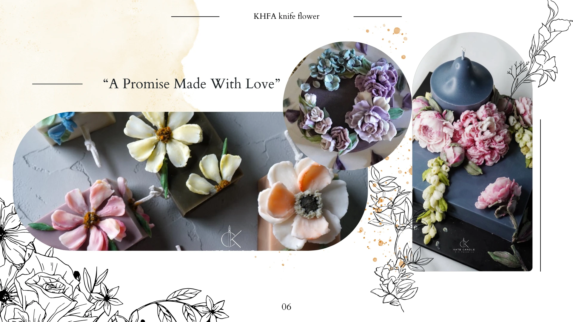 KHFA 韓國蠟刮刀花認證課程作品