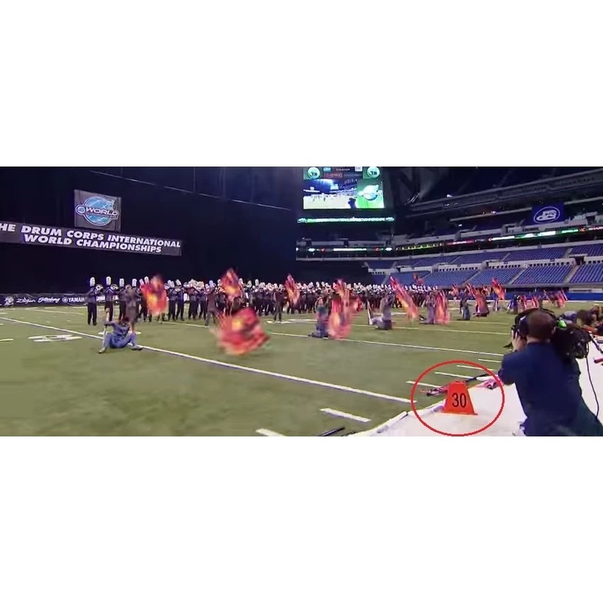 MARCHING BAND 行進樂隊比賽或訓練專用碼數牌-Yardline Marker