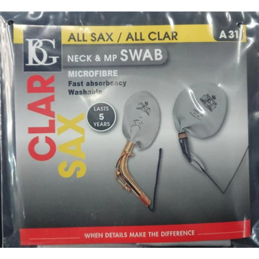 BG A31 CLAR+SAX / NECK&MP SWAB 頸管與吹口通條布