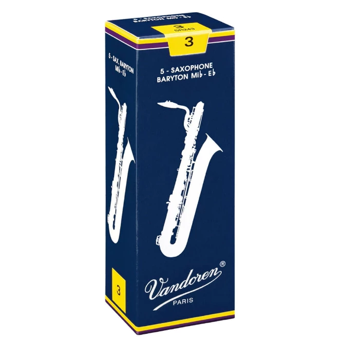 VANDOREN上低音薩克斯風 Baritone Sax 竹片 藍盒V5 5片裝