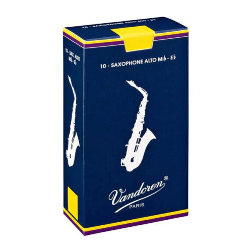 VANDOREN中音薩克斯風ALTO SAX 竹片簧片 藍盒V5 10片裝