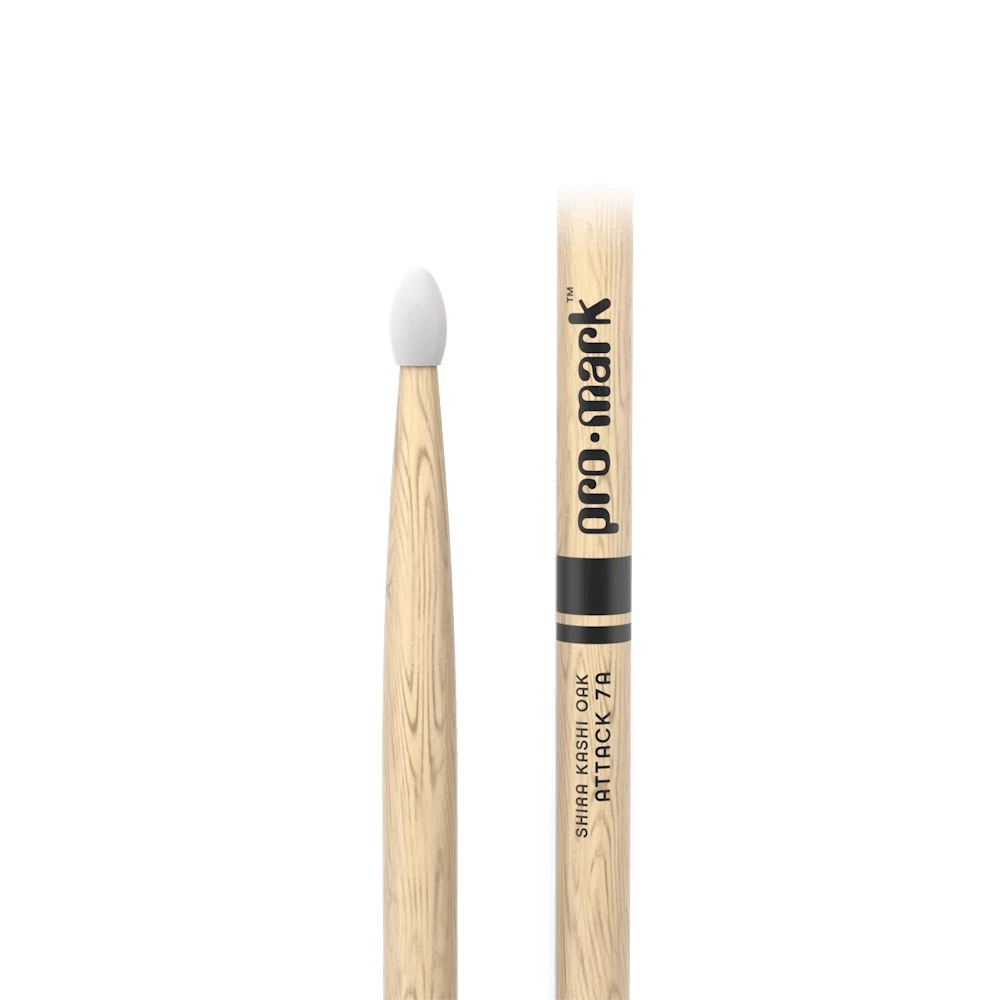PROMARK PW7AN 漆面白橡木 ATTACK 7A 尼龍頭鼓棒
