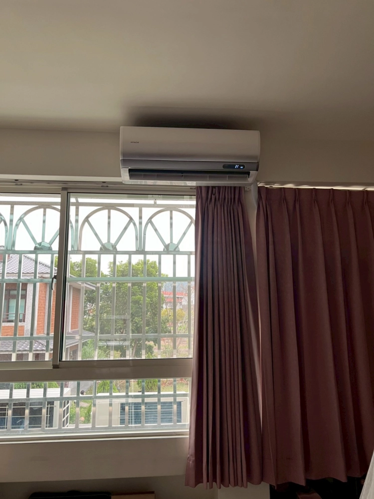 南投明新路冷氣 汰舊換新  搭配室外修飾管槽保護銅管保溫及美觀