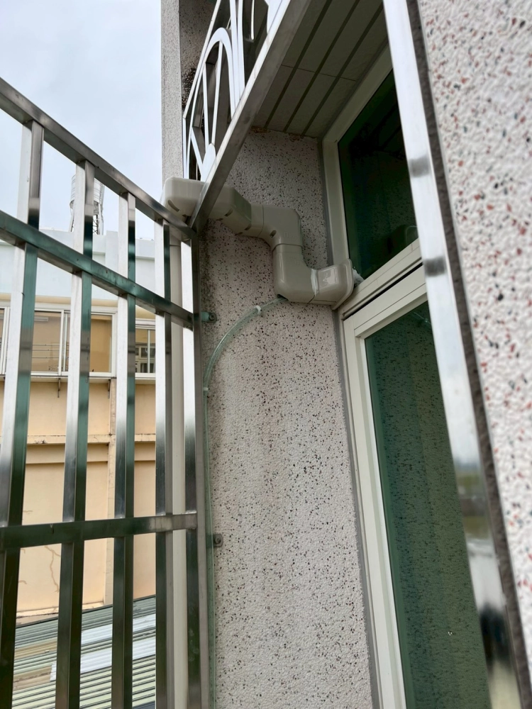 南投明新路冷氣 汰舊換新  搭配室外修飾管槽保護銅管保溫及美觀