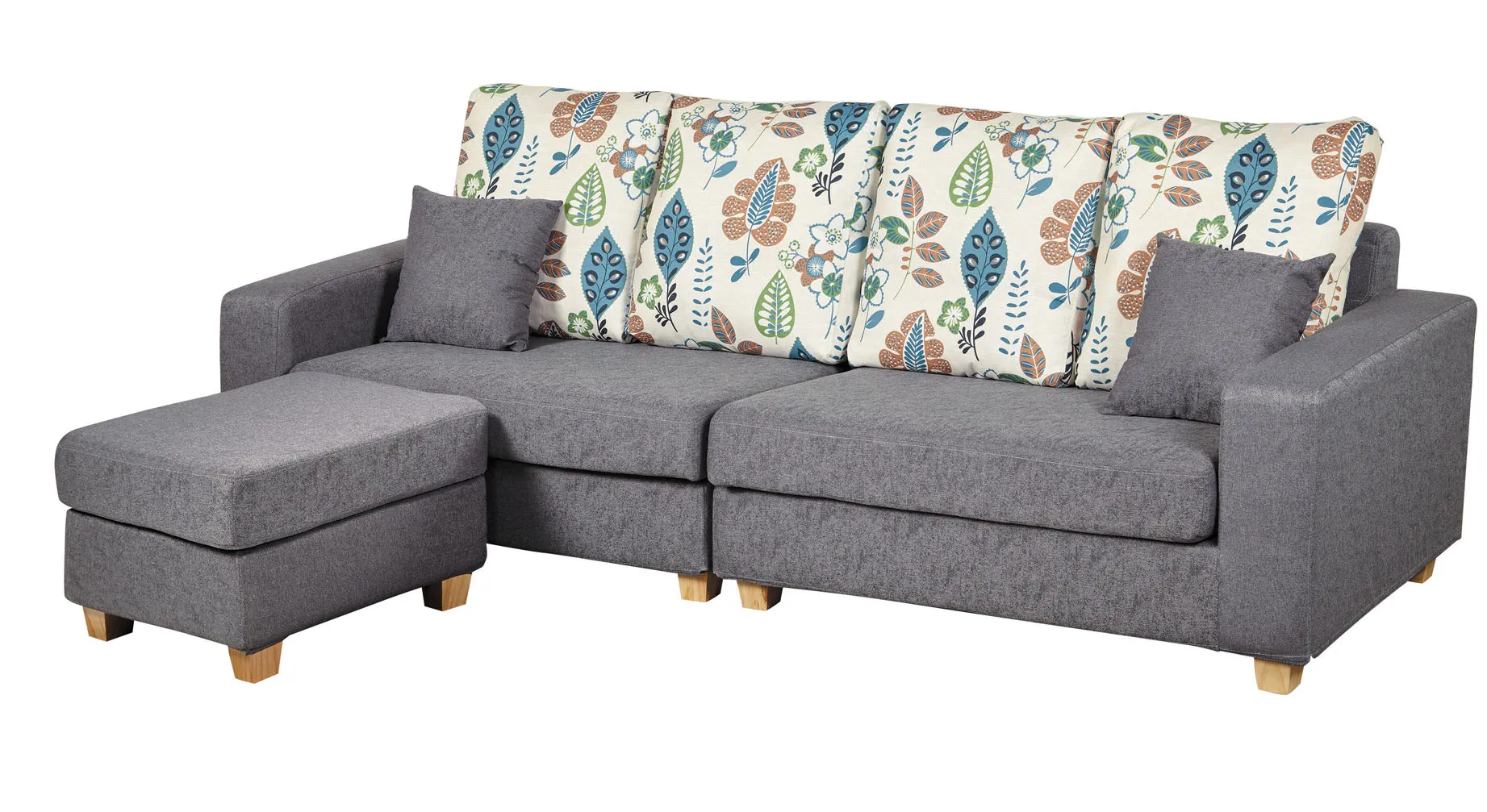 楓葉4人L型布沙發(自取價)