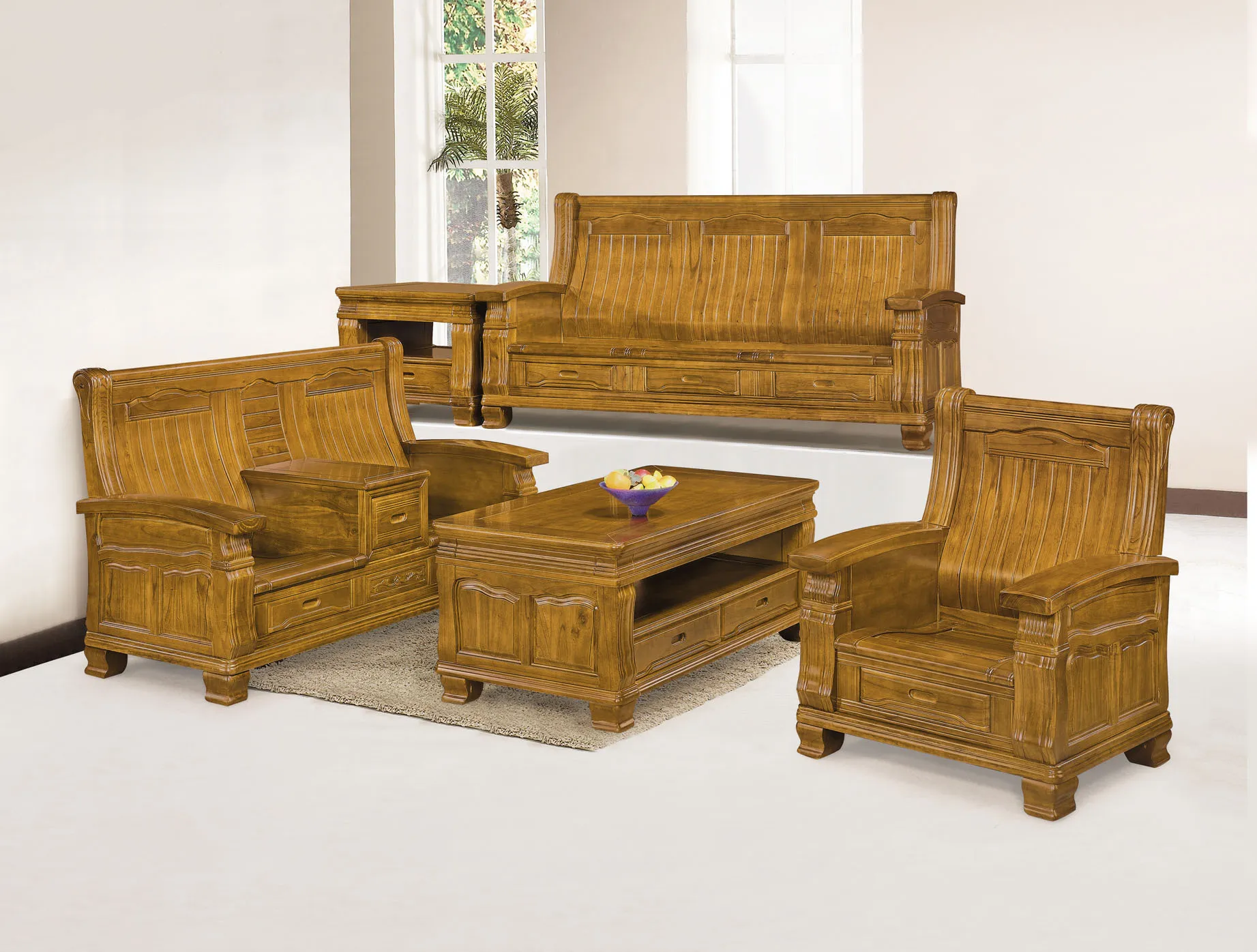 89型木頭沙發 組椅沙發