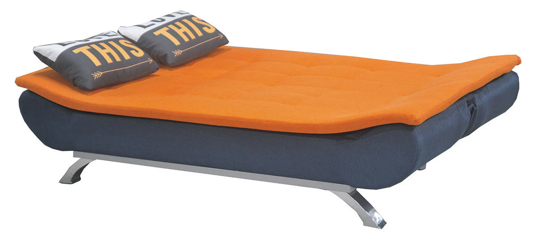 F#橘藍雙色沙發床