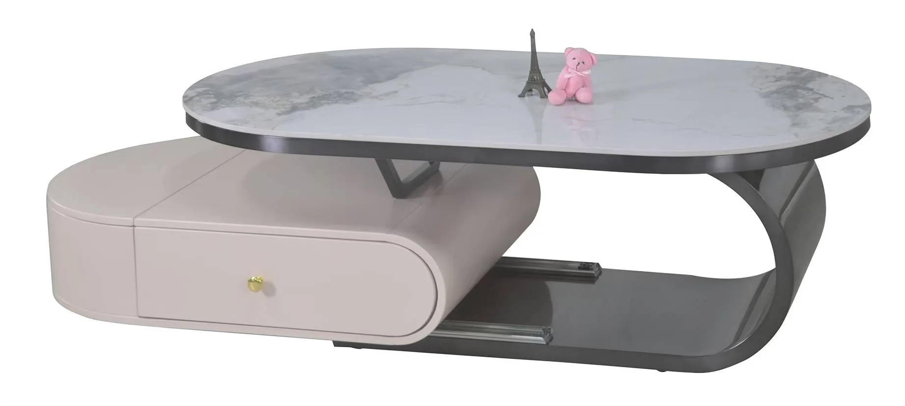 912#岩板伸縮茶几