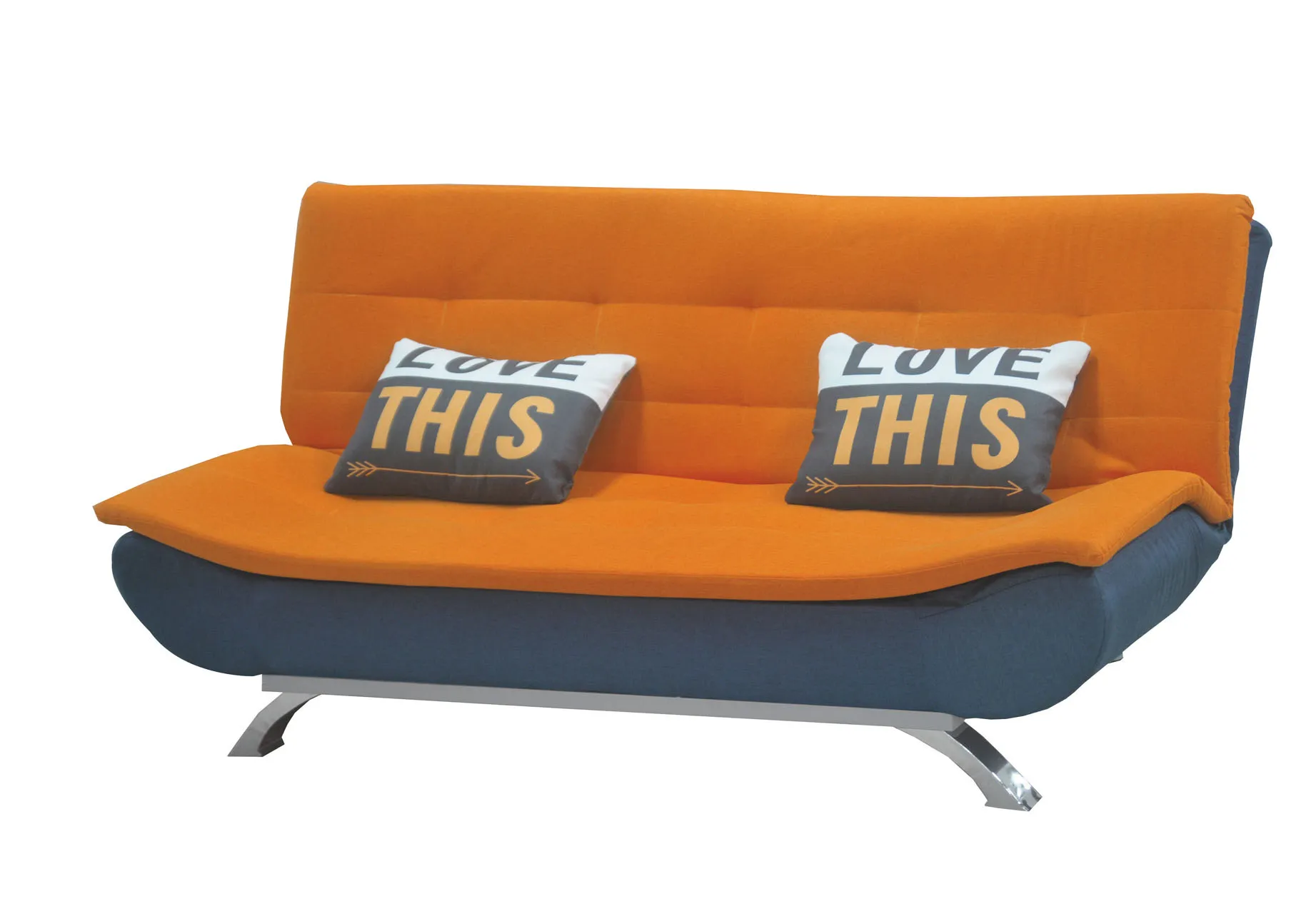 F#橘藍雙色沙發床