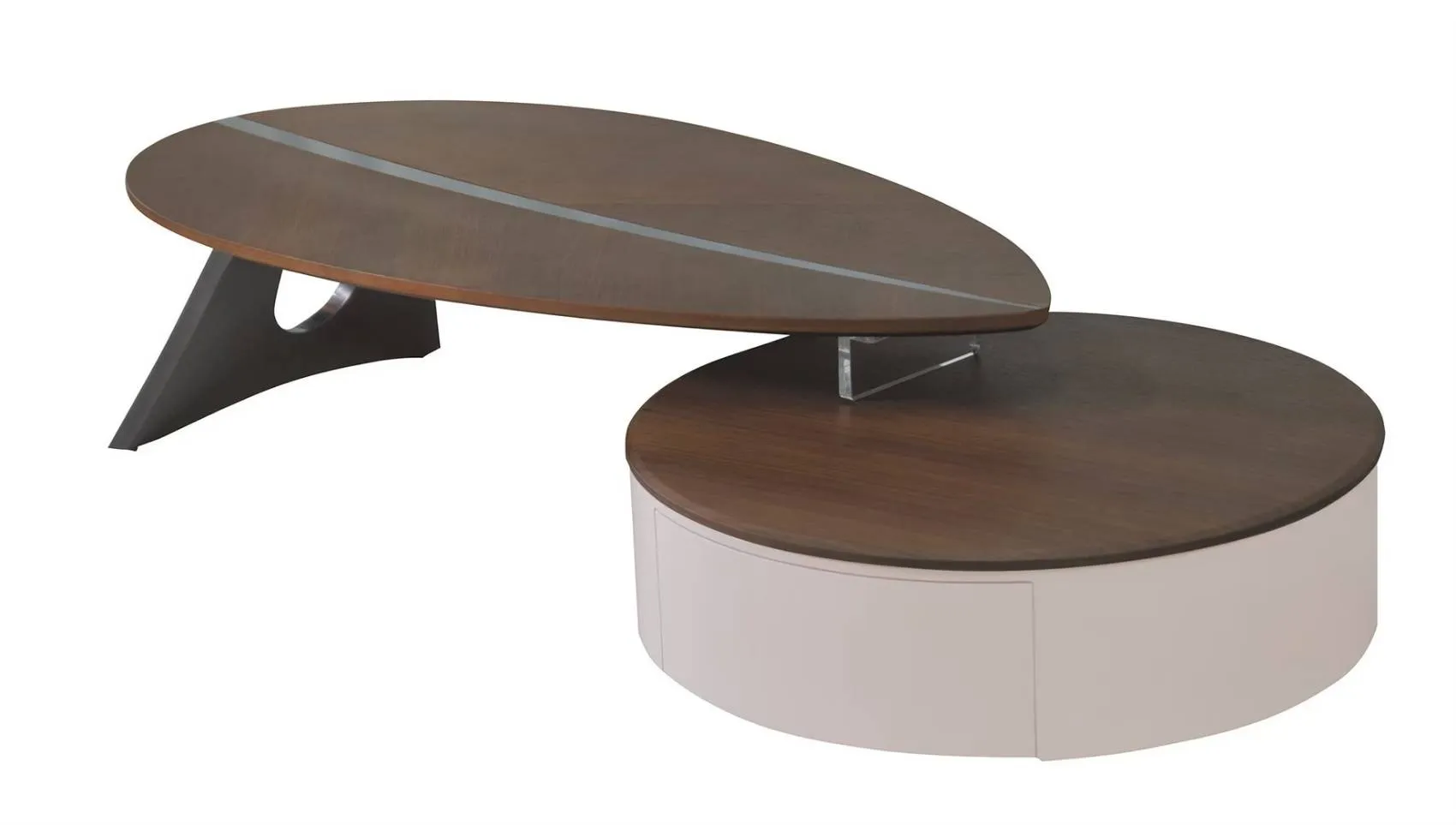 836#葉形伸縮茶几