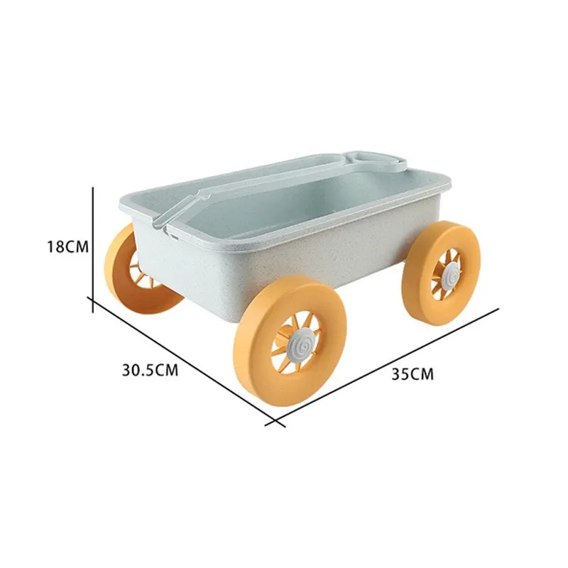 玩沙工具 挖沙玩具 北歐沙灘玩具組 兒童沙灘玩具套裝 沙坑玩具 小麥手拉車 水桶 鏟子 沙灘玩具車