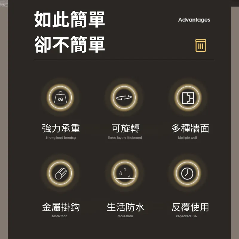 掛鈎 旋轉掛勾架 強力 廚房掛勾架 六爪 旋轉掛鉤 掛鉤架 廚房收納 360度 無痕 掛鉤 免打孔