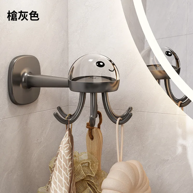 掛鈎 旋轉掛勾架 強力 廚房掛勾架 六爪 旋轉掛鉤 掛鉤架 廚房收納 360度 無痕 掛鉤 免打孔