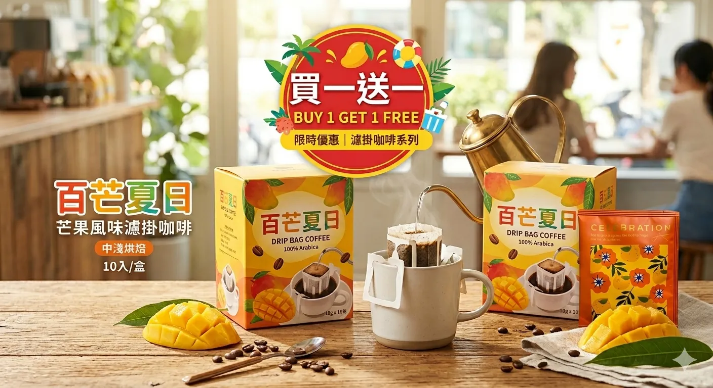 4月份⭐️明星商品《百芒夏日》濾掛咖啡·買一送一