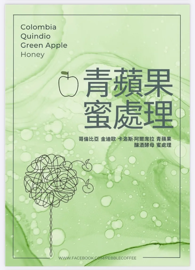 哥倫比亞 金迪歐 卡洛斯 · 阿爾席拉 青蘋果樂園 釀酒酵母 蜜處理