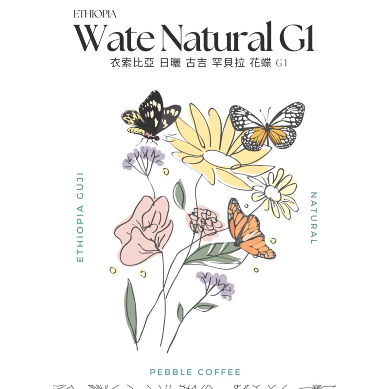 2025台北咖啡展【限量優惠｜售完為止】【花果香濃郁·香氣十足】衣索比亞 古吉 罕貝拉 日曬 花蝶 G1｜KJ。咖啡場所