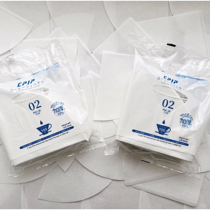 《〈〈錐形〉》》手沖咖啡濾紙2-4人｜日本製造｜白色｜KJ·咖啡場所