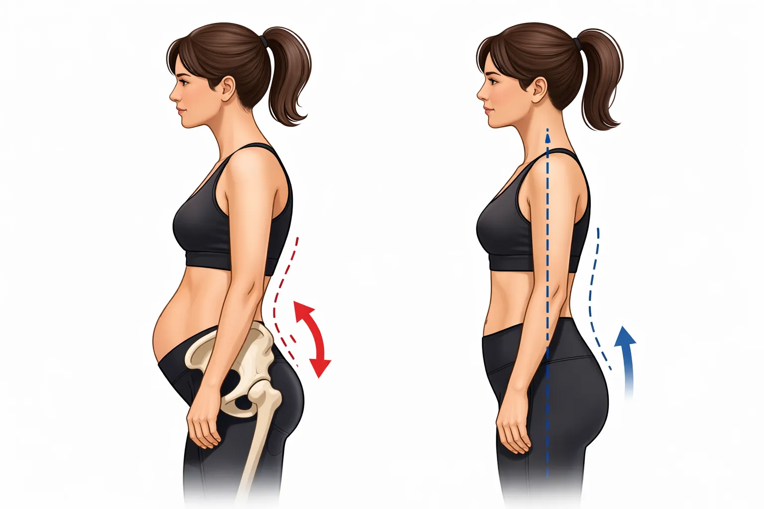 骨盆前傾怎麼調整？影響、成因與訓練完整解析