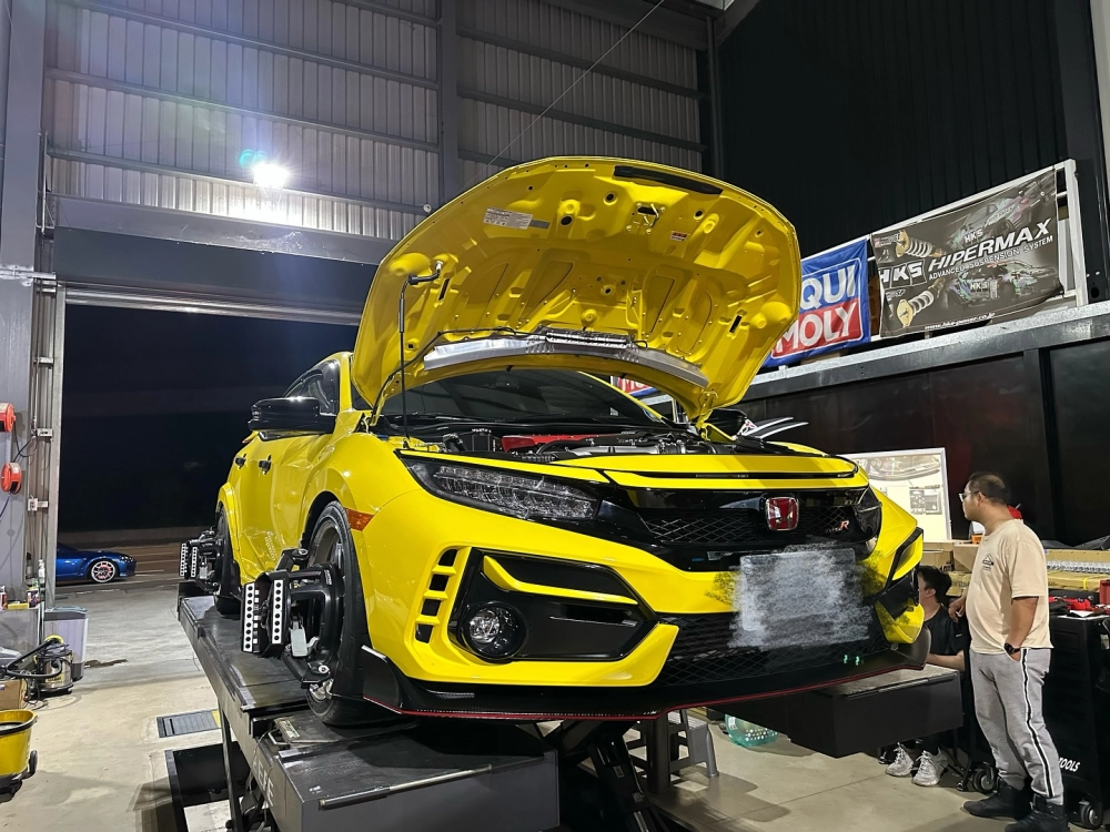 FK8 type r 更換項目 HKS  hipermax R 避震器 解除器 四輪定位