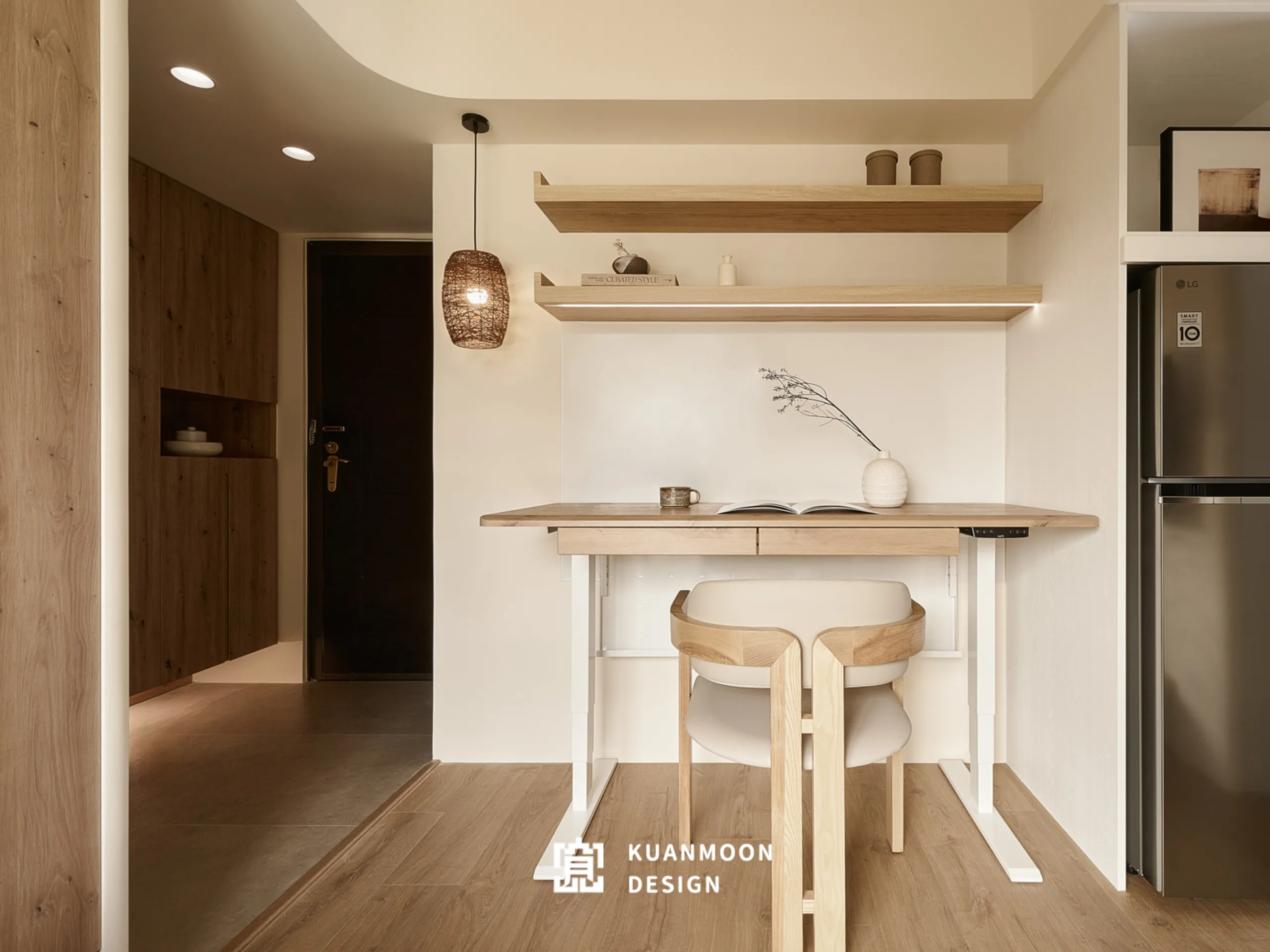 柔弧．暖敘．謐境-台北新成屋室內裝修