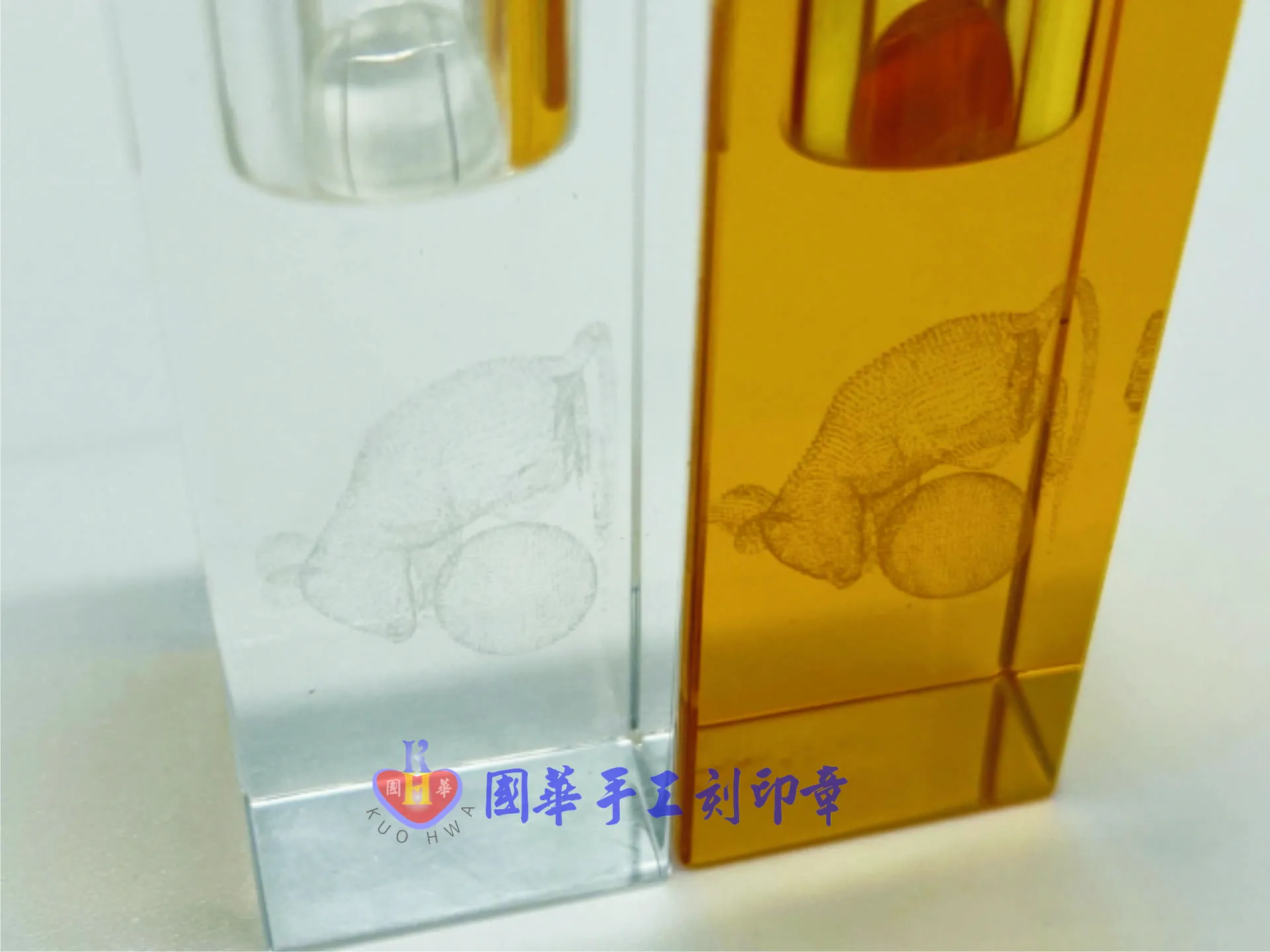 12生肖玻璃水晶臍帶/胎毛章(電腦)