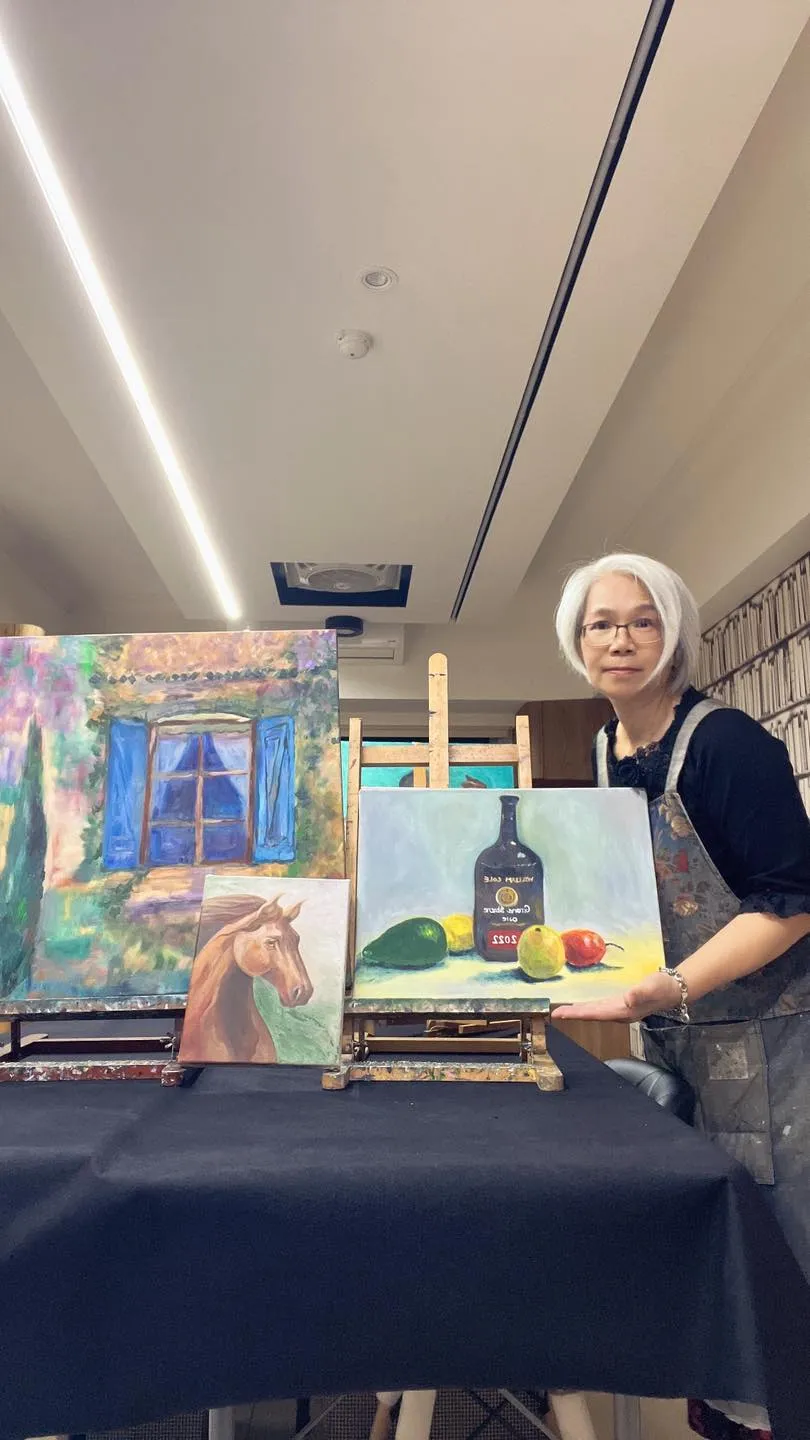 梅子輕鬆學油畫 年假2/13～2/24