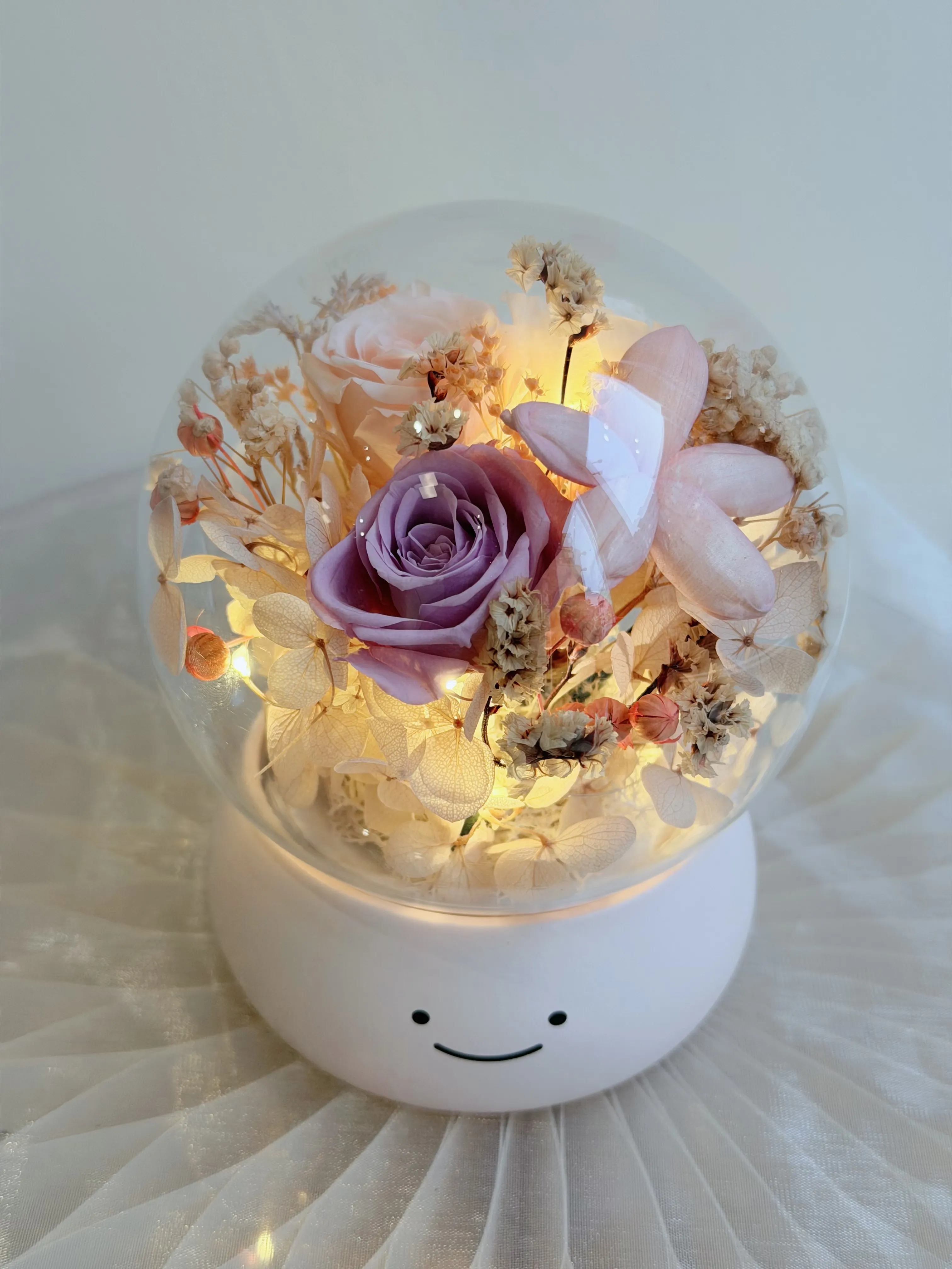 永生花微笑小夜燈
