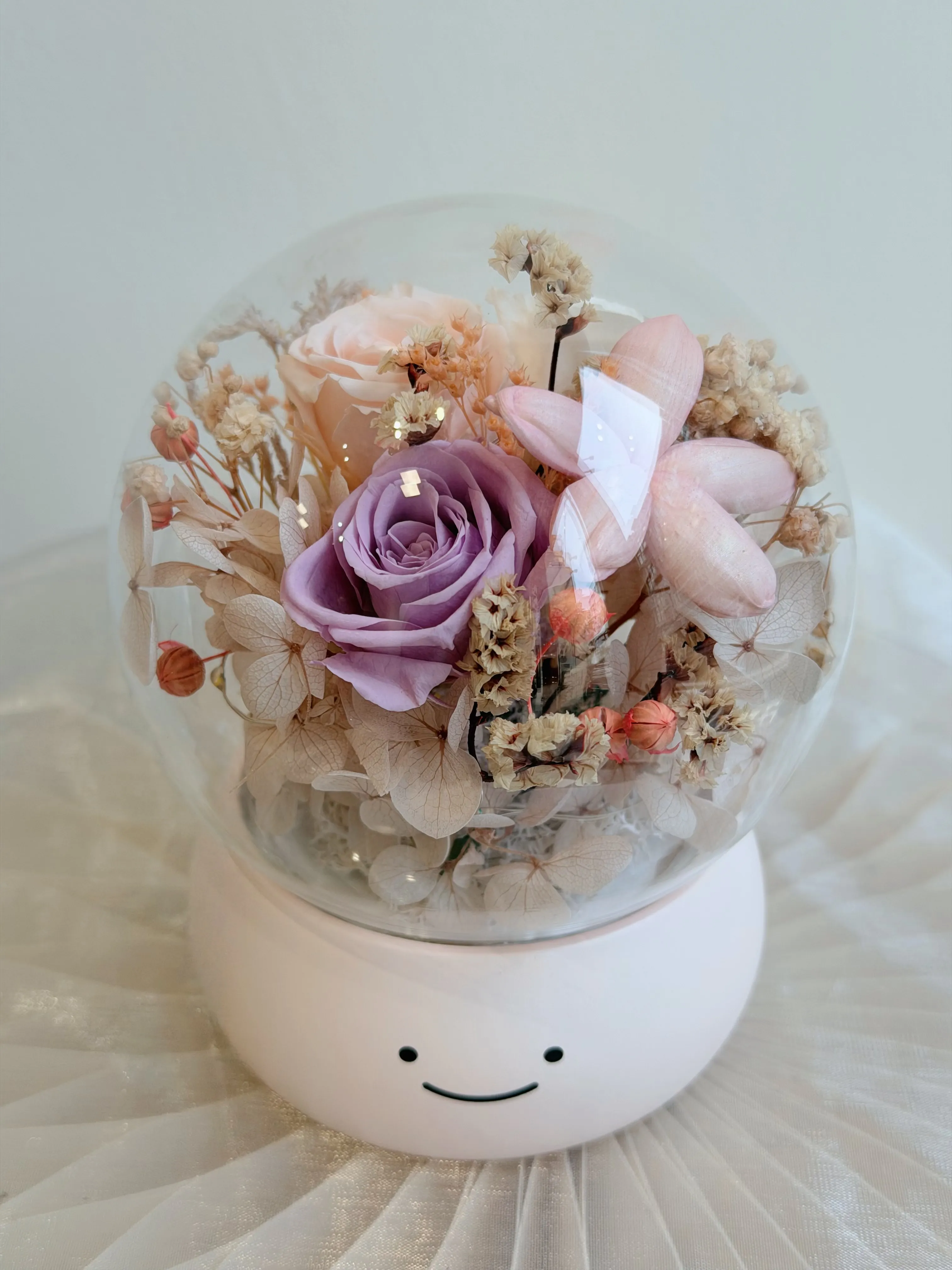 永生花微笑小夜燈