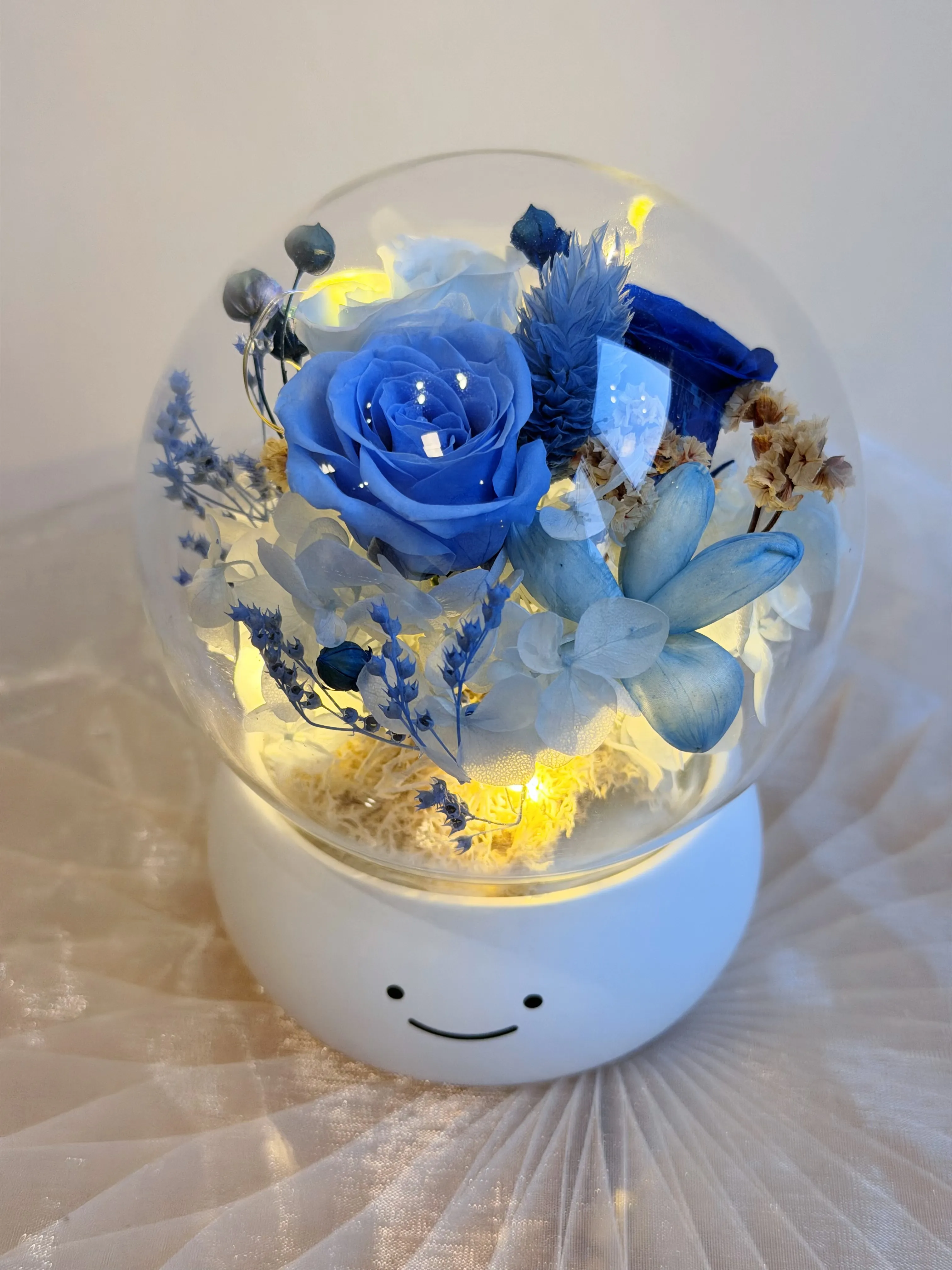 永生花微笑小夜燈