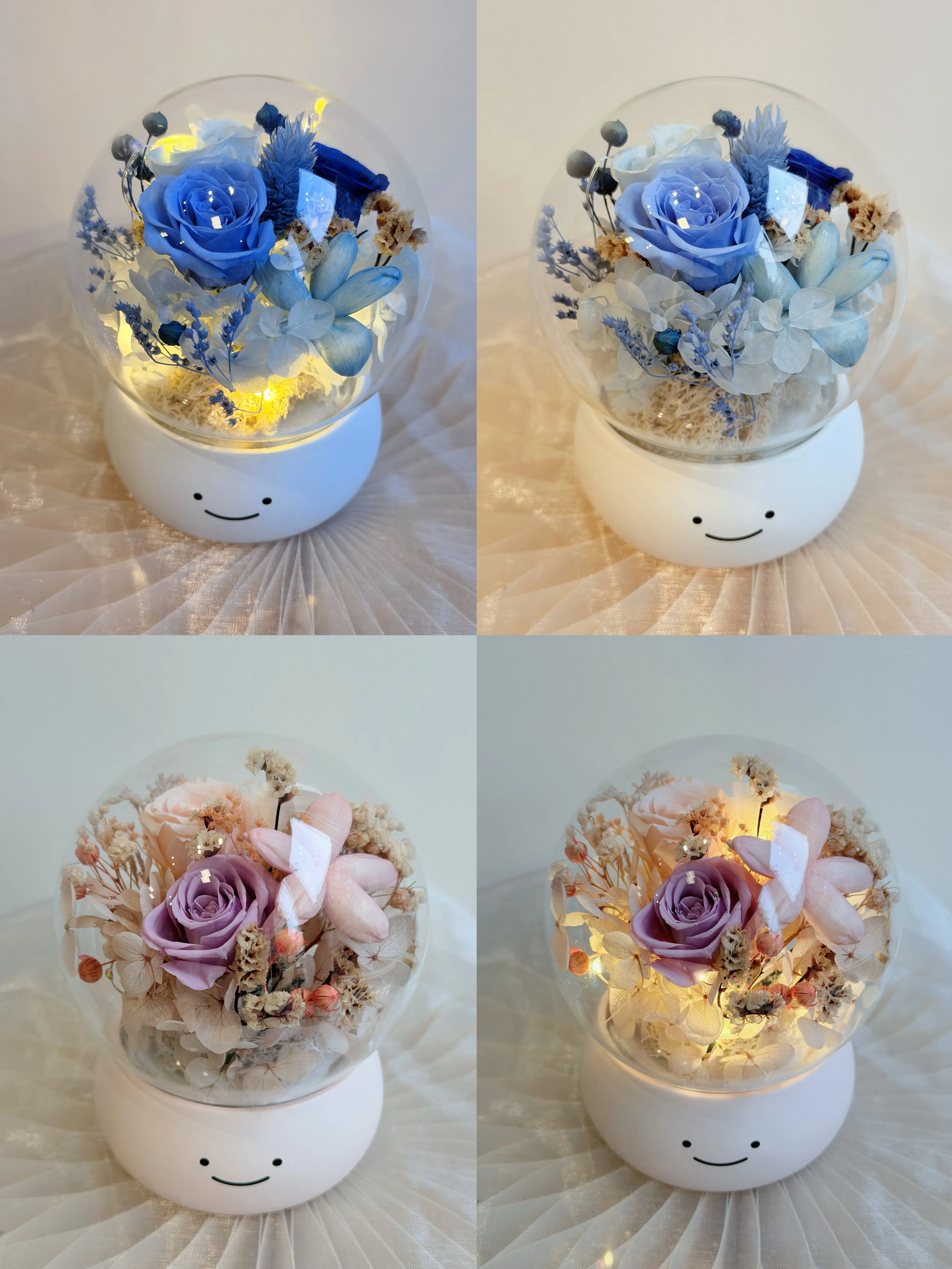 永生花微笑小夜燈