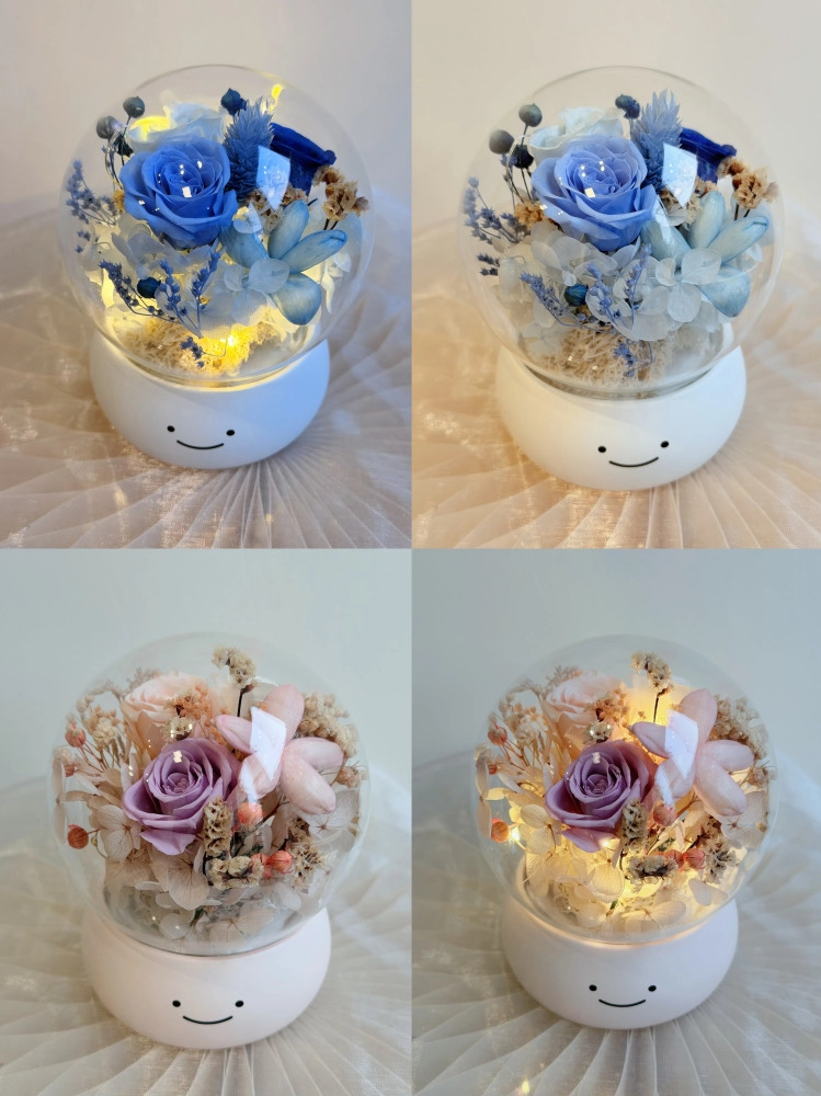永生花微笑小夜燈