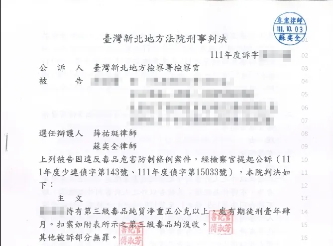 販賣毒品無罪