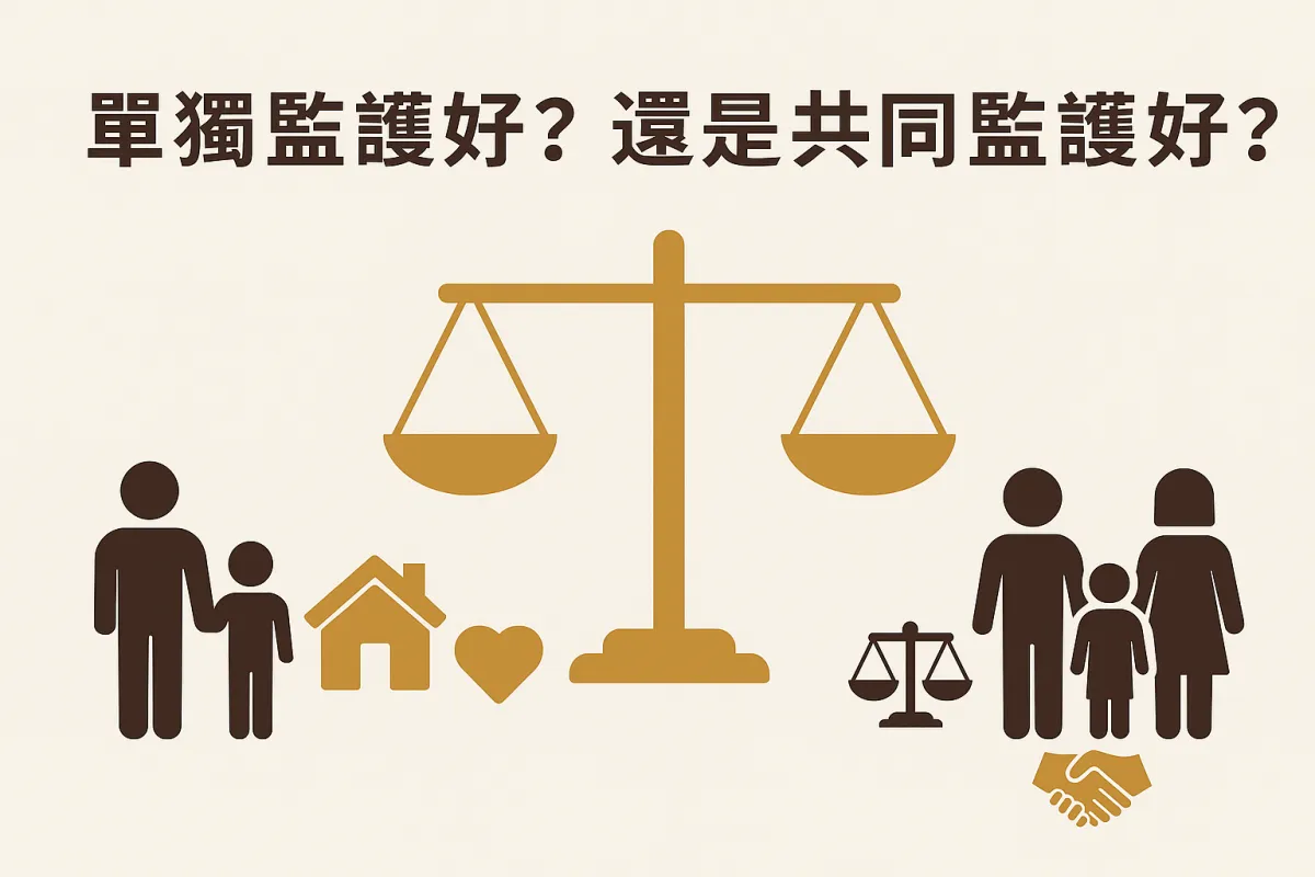 單獨監護好？還是共同監護好？法院怎麼決定監護權其實有標準！