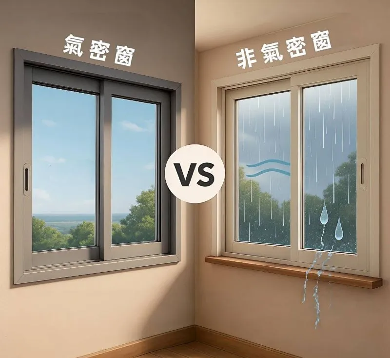 氣密窗 與 非氣密窗的差別