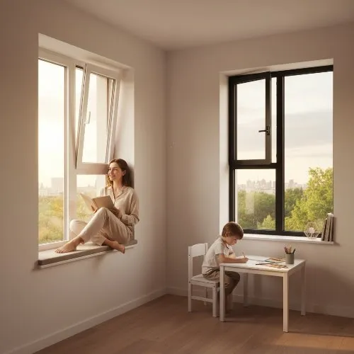 55N歐陸窗(內倒內開)