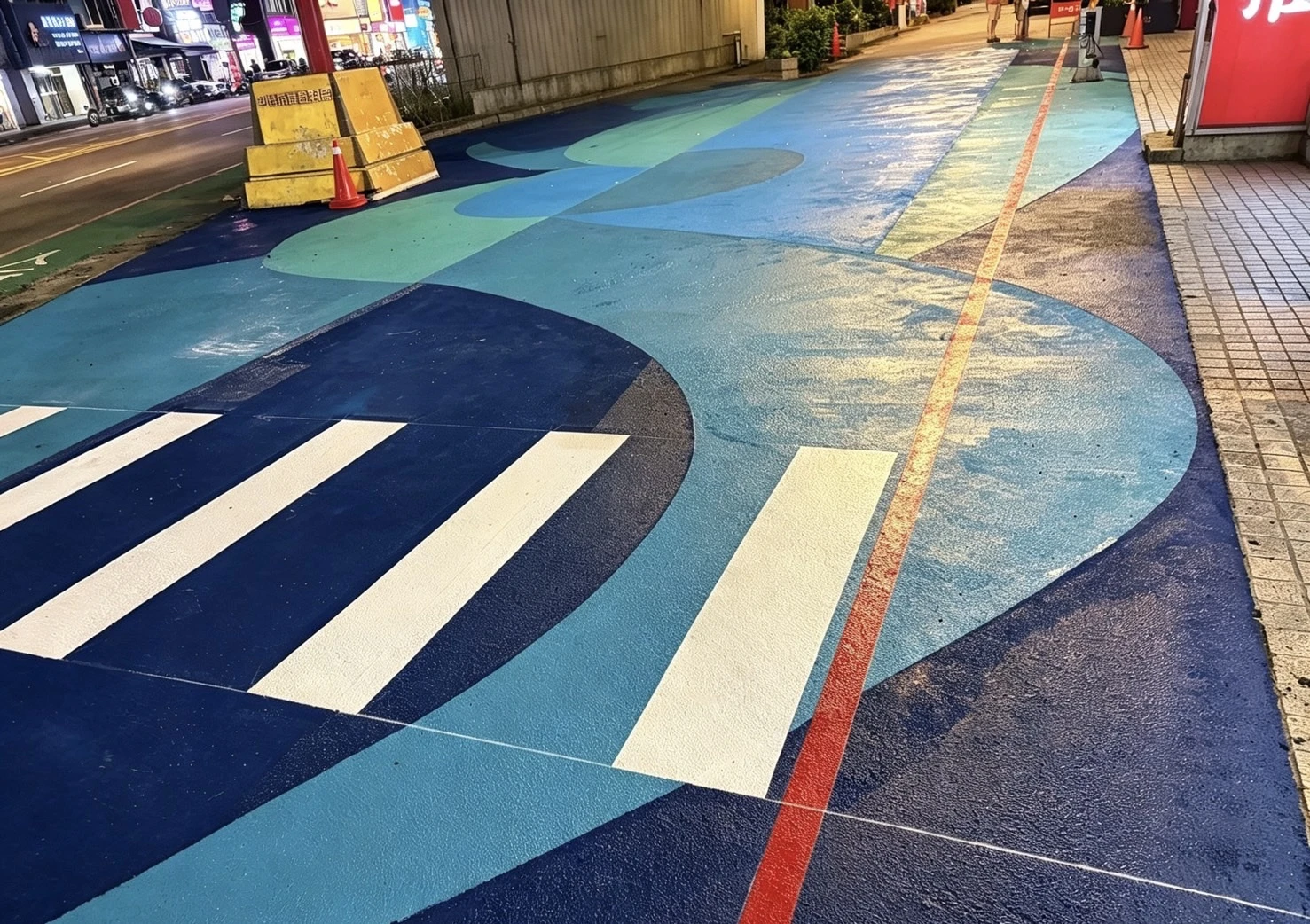 冷塑型彩色止滑塗料施工