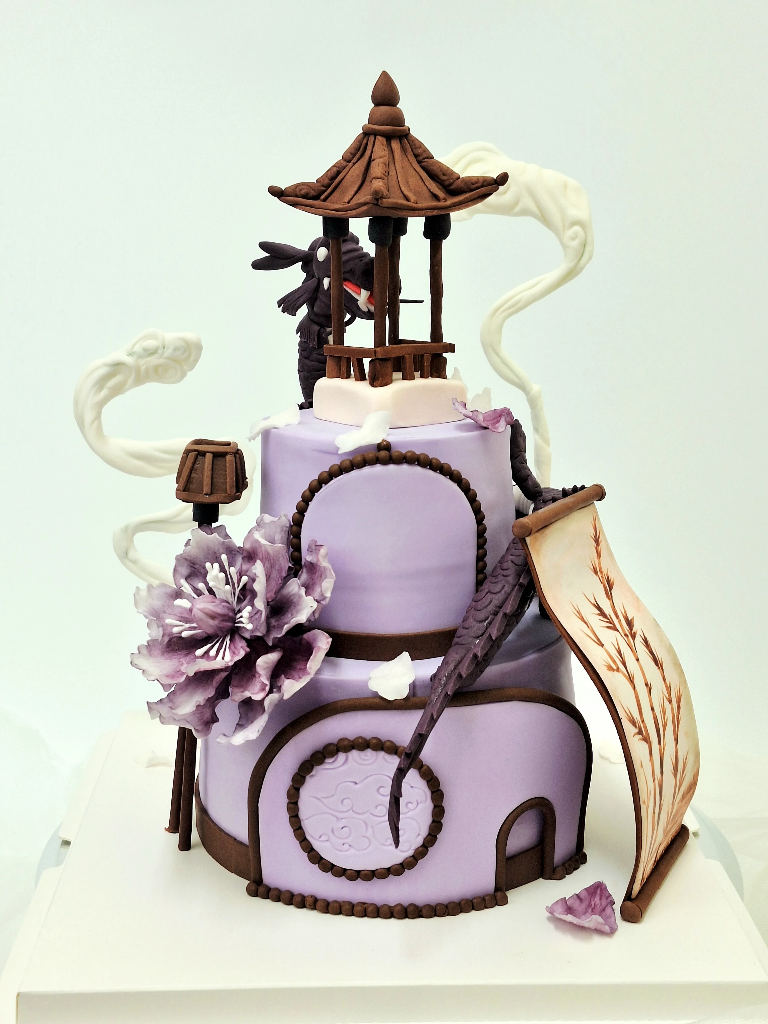 客製 中國風雙層造型蛋糕