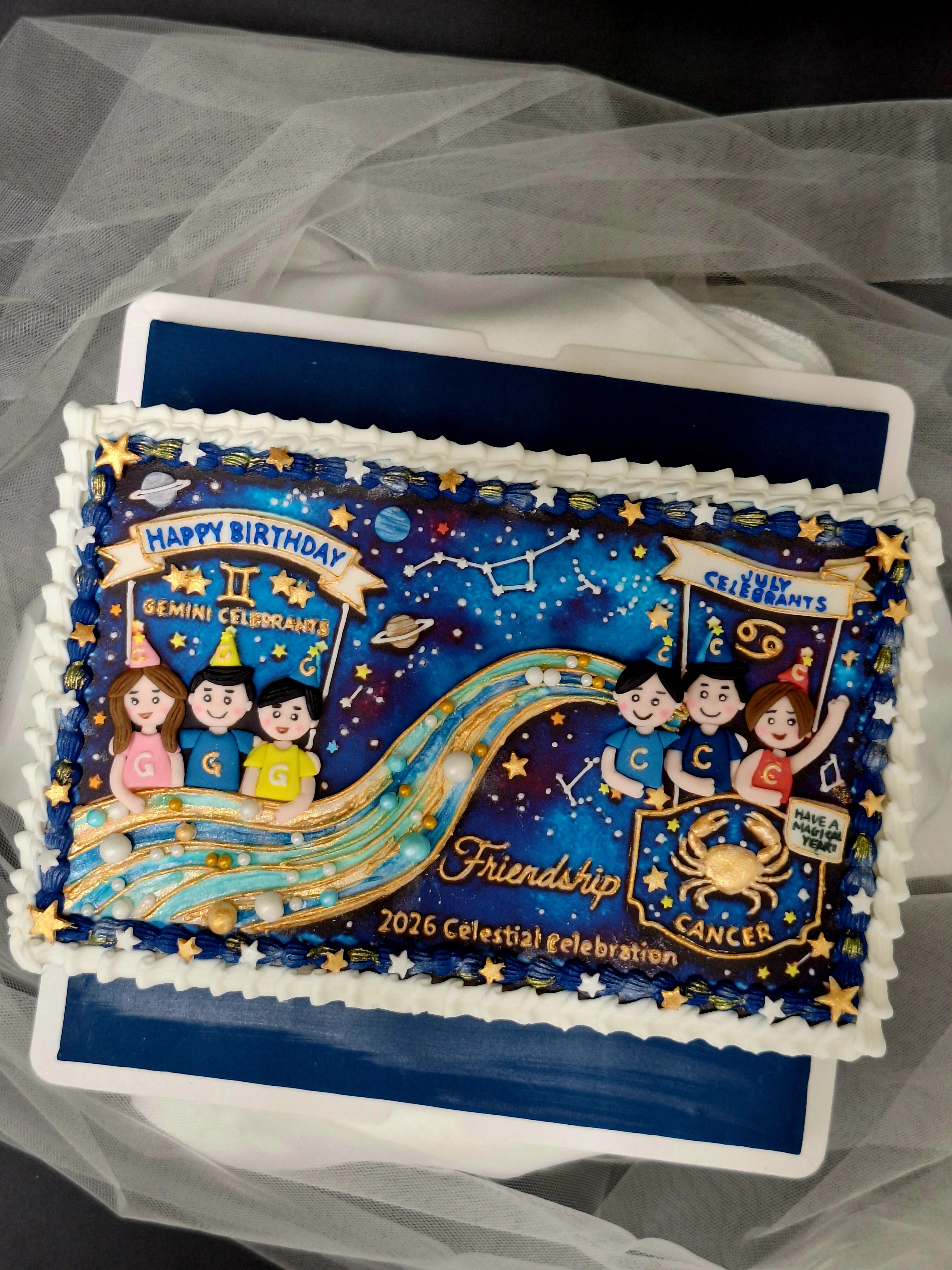 客製 星座浮雕造型蛋糕