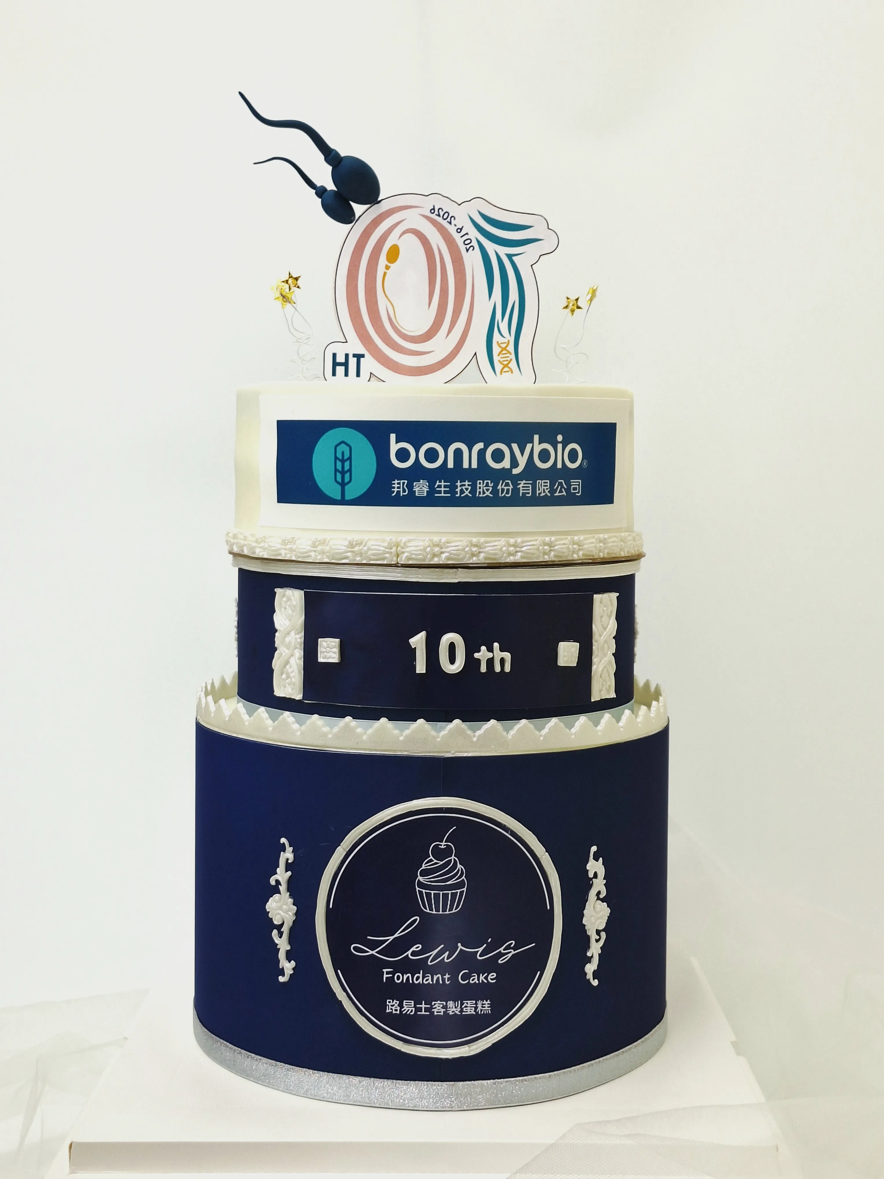 客製三層企業蛋糕-台中甜點|台中甜點推薦