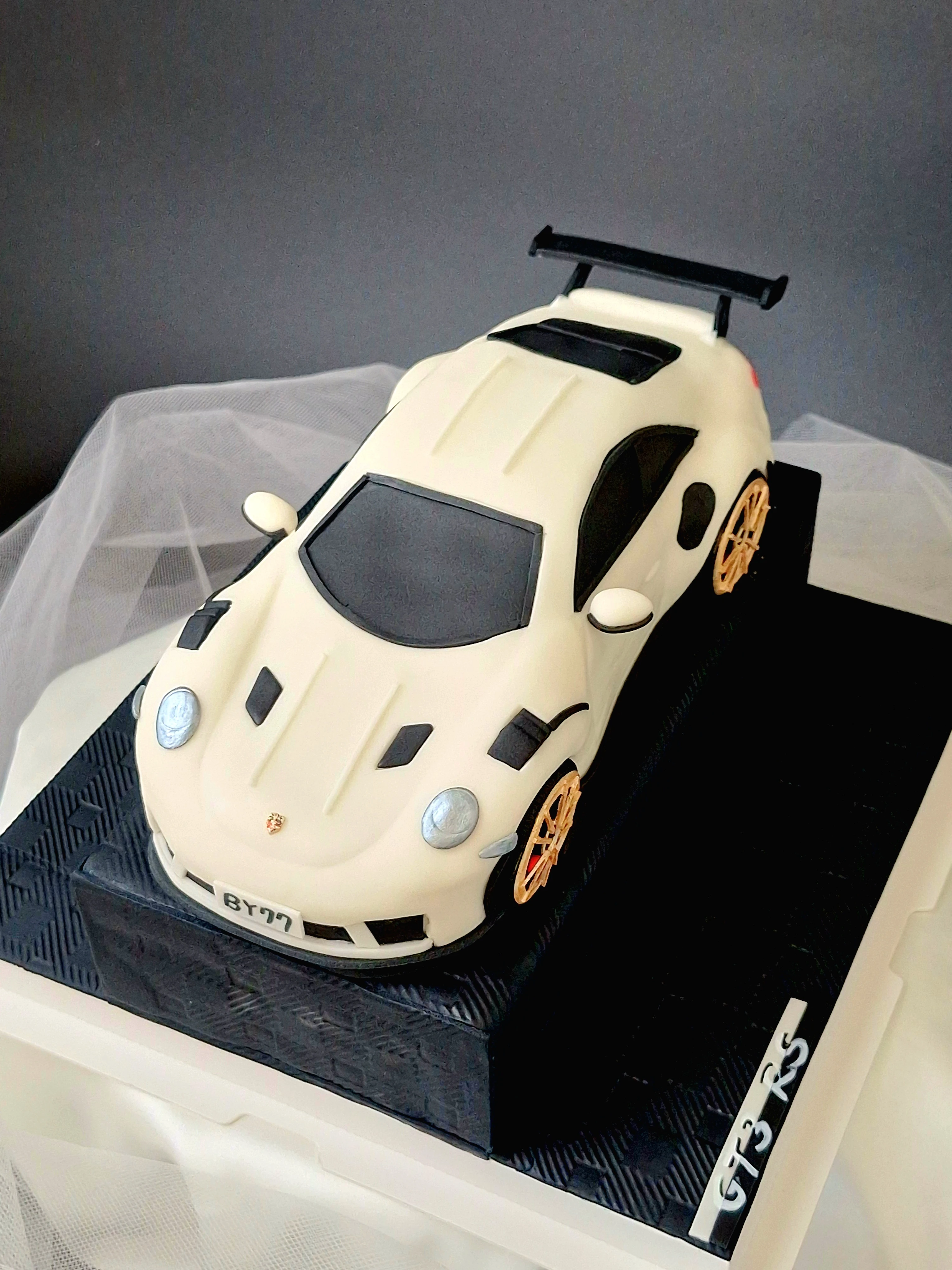 客製 Porsche 911 GT3 RS 跑車蛋糕