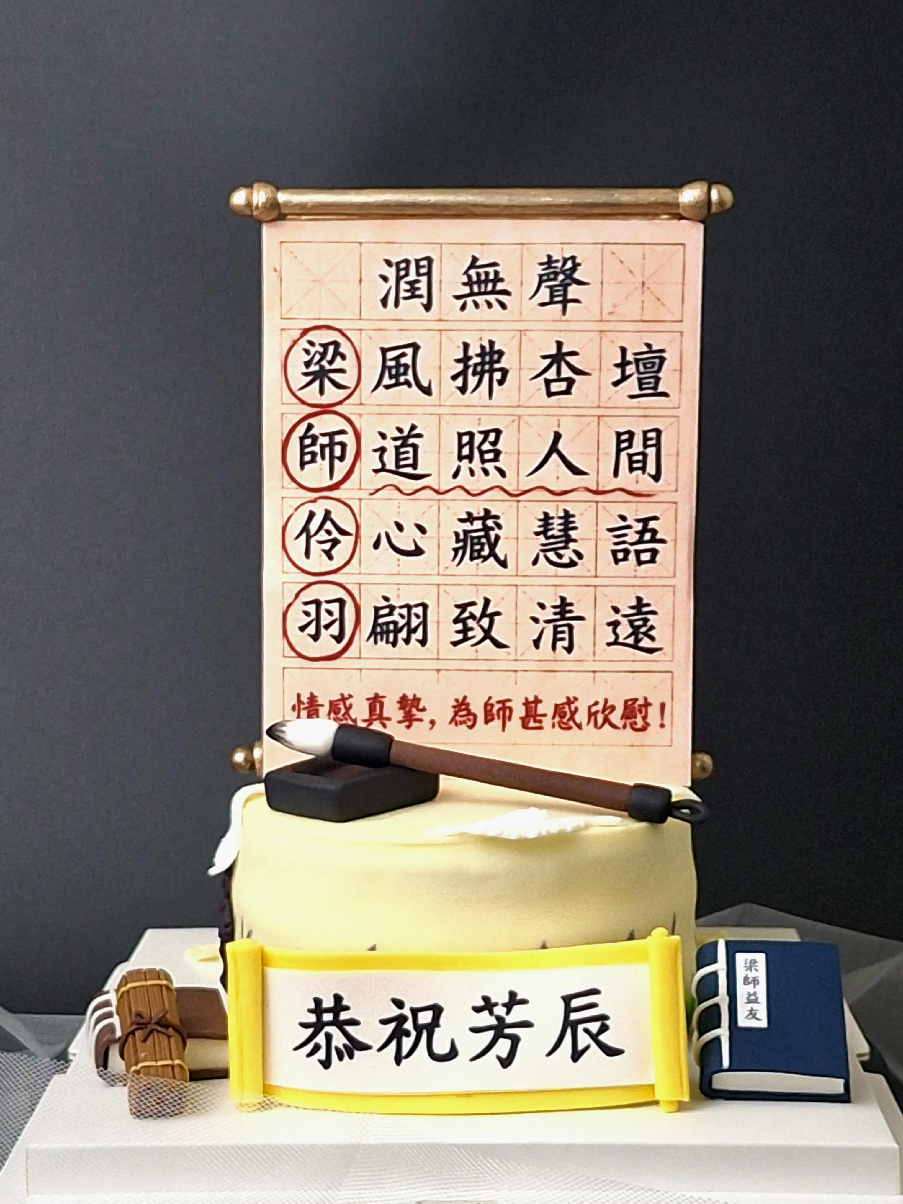 客製 中國風生辰造型蛋糕－生日蛋糕訂製｜台中生日蛋糕訂製