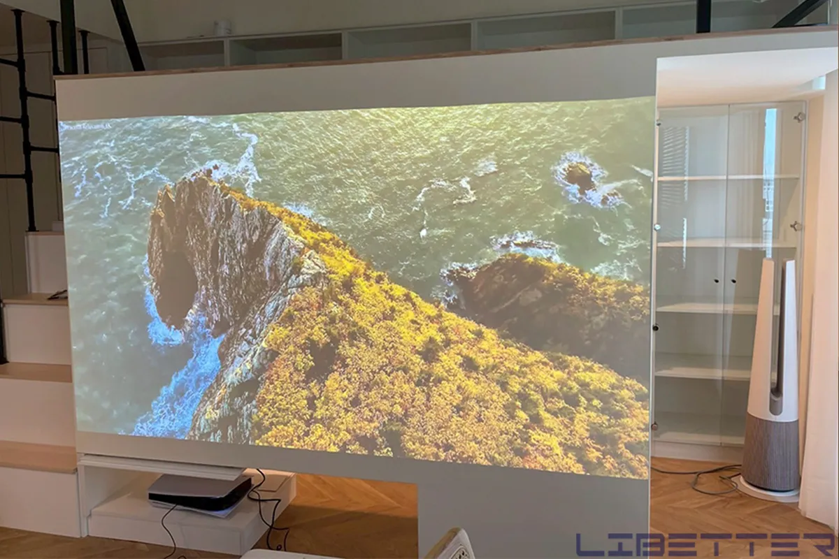 特殊案例：EPSON EH-LS650 4K 不用布幕的展示效果?提供給各位參考一下~