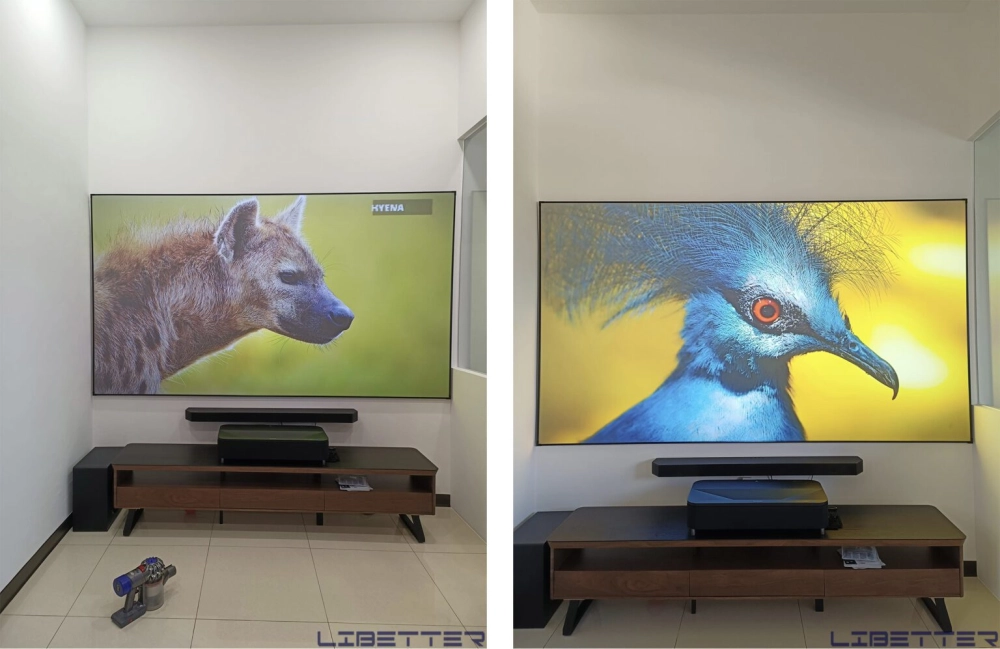 施工案例：安裝空間極限的抗光框幕 & EH-LS800B的極致搭配