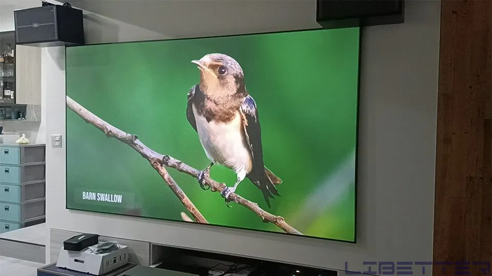 施工案例：峰米 T1國際版 搭配 120吋黑柵抗光幕 增加人生大確幸！