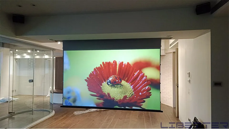 今日案例：LG BN50UST 搭配 LIBETTER VISION 定製電動幕與BOSE 喇叭組！