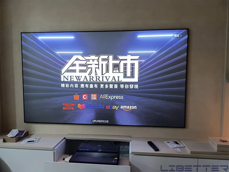 施工案例：BENQ V6050 4K 搭配100吋黑柵抗光幕！歡迎找我們規劃屬於你們的快樂時光