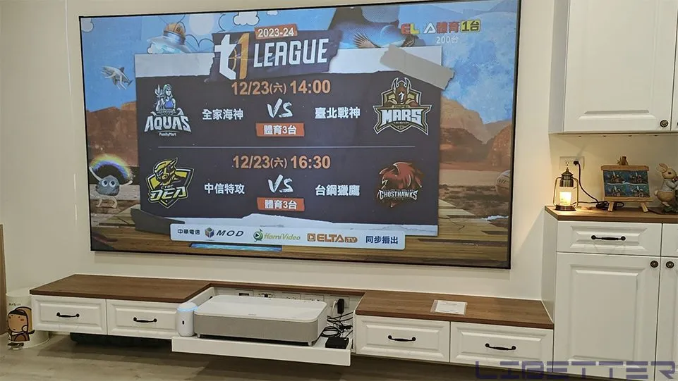 案例分享：EPSON EH-LS800W 4K雷射超短焦 & 120吋黑柵抗光幕 歡迎來店賞機！！